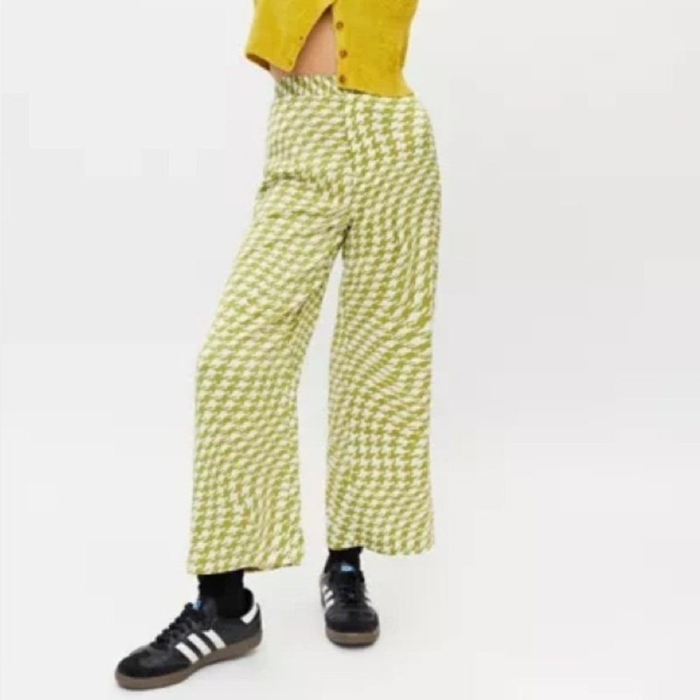 Urban Outfitters Olympia Print Pant In Green Multi